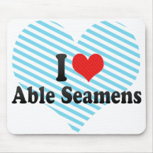 I Love Able Seamens Mousepads