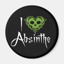 I Love Absinthe Magnets