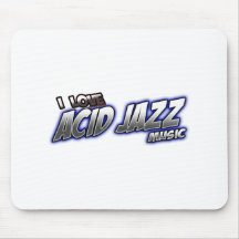 I Love ACID JAZZ music Mousepad