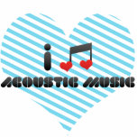 I Love Acoustic Music Photo Cut Out