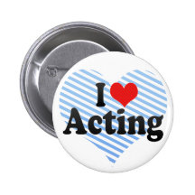 I Love Acting Buttons