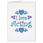 I Love Acting Card