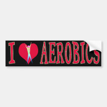 I Love Aerobics Bumper Sticker
