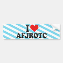 I Love AFJROTC Bumper Sticker