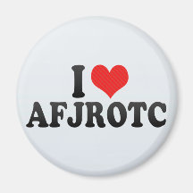 I Love AFJROTC Fridge Magnets