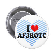 I Love AFJROTC Pinback Button