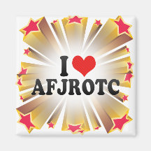 I Love AFJROTC Refrigerator Magnets