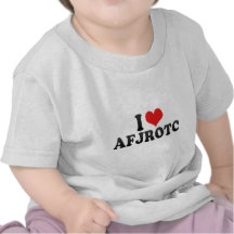 I Love AFJROTC Tee Shirt