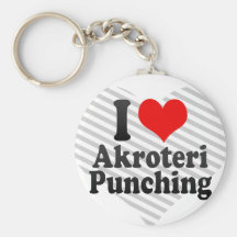 I love Akroteri Punching Key Chains