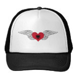 I Love Albania -wings Mesh Hats