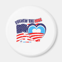 I love America - Elect Obama Now Fridge Magnets