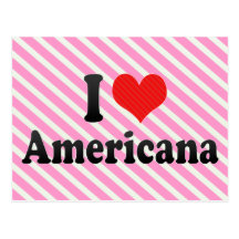 I Love Americana Postcard