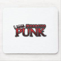 I Love Anarcho PUNK music Mousepads