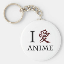 I Love Anime Keychains