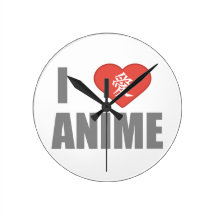 I love Anime Wallclocks