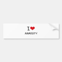 I Love Animosity Bumper Sticker