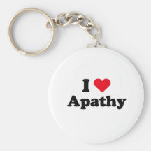 I love apathy key chain