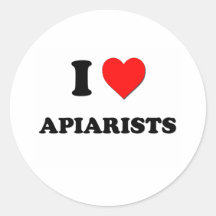 I Love Apiarists Sticker