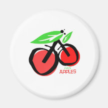 I Love Apples Magnet