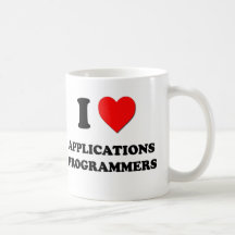 I Love Applications Programmers Mugs