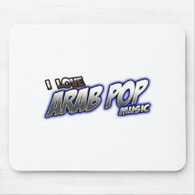 I Love Arab Pop music ARAB POP Mousepad