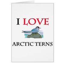 I Love Arctic Terns Greeting Card