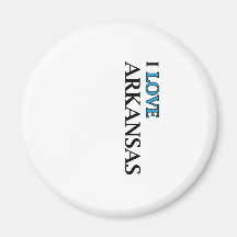 I Love Arkansas Design Magnet