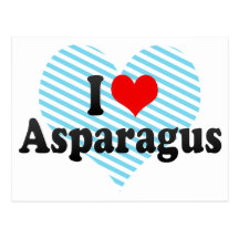 I Love Asparagus Post Cards