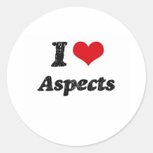 I Love Aspects Sticker