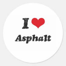 I Love Asphalt Stickers