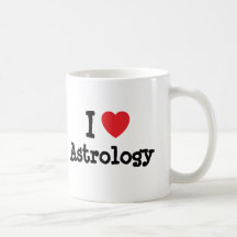 I love Astrology heart custom personalised Coffee Mug