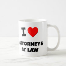 I Love Attorneys At Law Mug