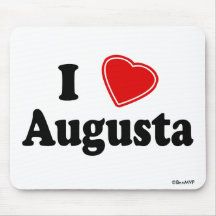 I Love Augusta Mousepad