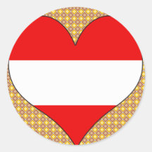 I Love Austria Round Sticker