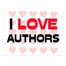 I LOVE AUTHORS POST CARD