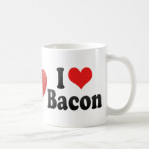 I Love Bacon Coffee Mug