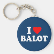 I Love Balot Key Chain