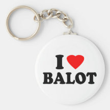 I Love Balot Keychain