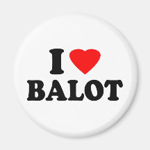 I Love Balot Magnets