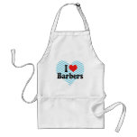 I Love Barbers Aprons