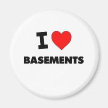 I Love Basements Magnets