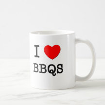 I Love Bbqs Coffee Mugs
