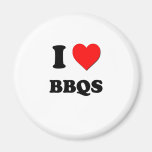 I Love Bbqs Refrigerator Magnet