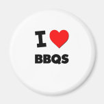 I Love Bbqs Refrigerator Magnets