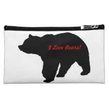 i love bears makeup bags