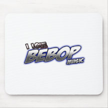 I Love BeBOP music Mousepad