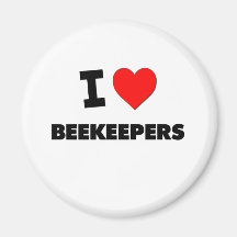 I Love Beekeepers Magnets