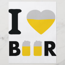 I Love beer Full Color Flyer