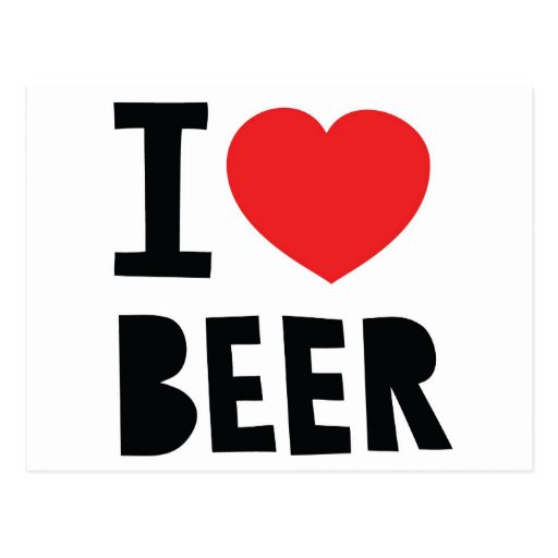 I love beer postcards
