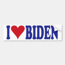 I Love Biden Bumper Sticker